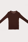 BASERANGE Classic Bamboo Fiber Bamboo Cotton Long Sleeve T-Shirt Collection Round Neck Bottoming Shirt France BAS-TOLS-BL-000-TACTILE